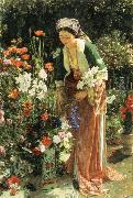 John Frederick Lewis In  the Bey-s Garden Germany oil painting artist